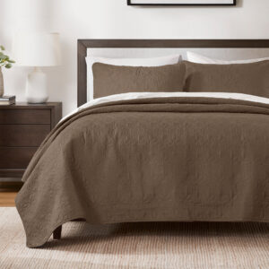 Quebec Reversible Quilt Set from Madison Park in  Mocha. Quebec Reversible Quilt Set from Madison Park in  Mocha. Quebec Reversible Quilt Set from Madison Park in  Mocha. Quebec Reversible Quilt Set from Madison Park in  Mocha. Quebec Reversible Quilt Set from Madison Park in  Mocha.
