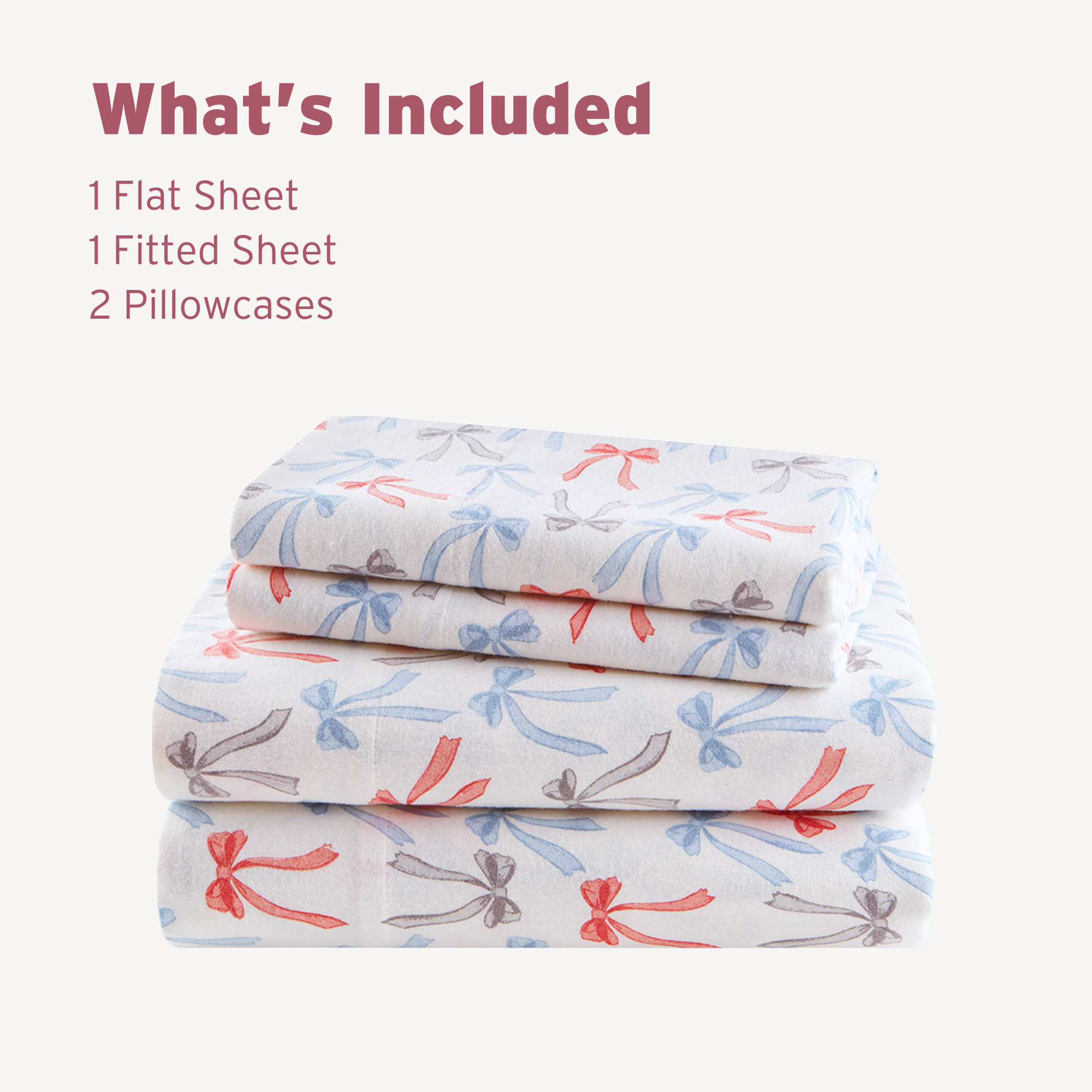 Cozy Soft Cotton Flannel Printed Sheet Set