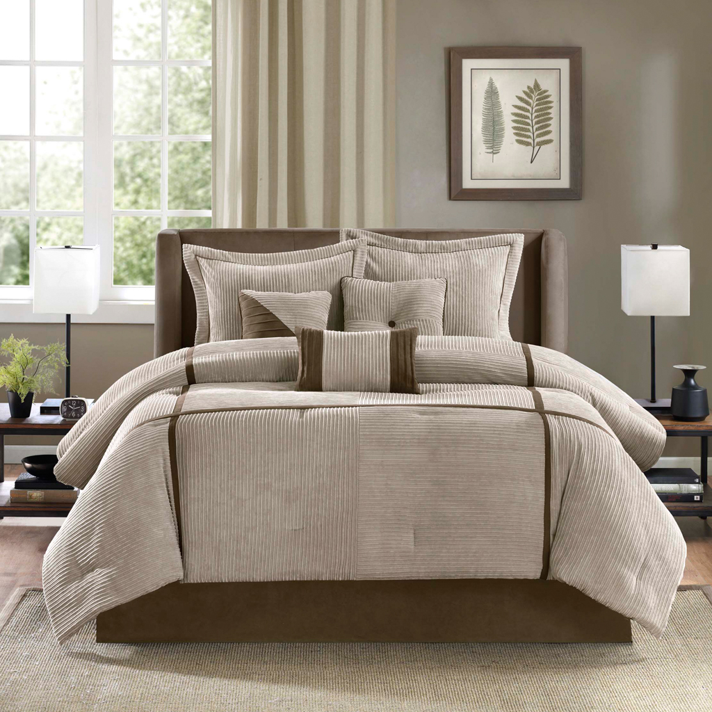 Dallas 7 Piece Micro Corduroy Comforter Set