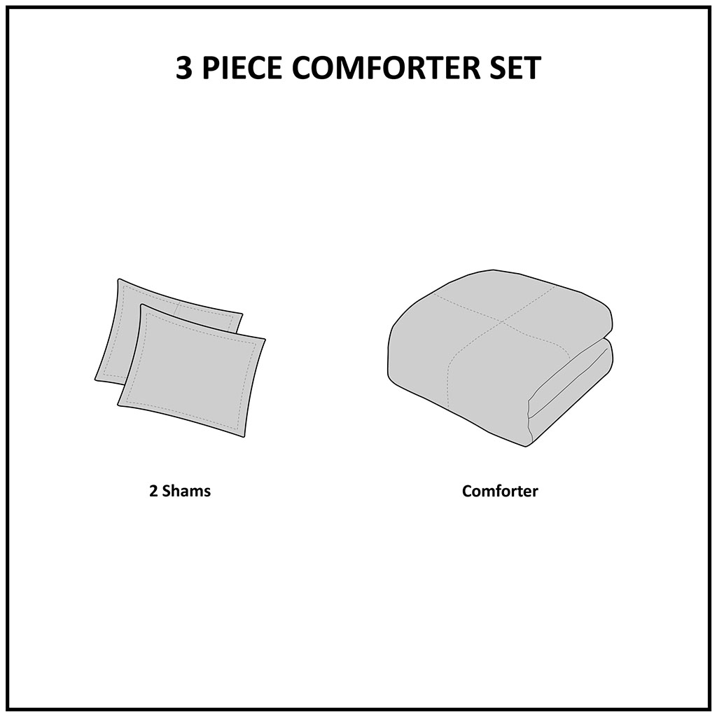 Pike Plaid Reversible Comforter Set