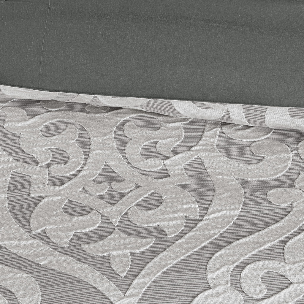 Odette 8 Piece Jacquard Comforter Set