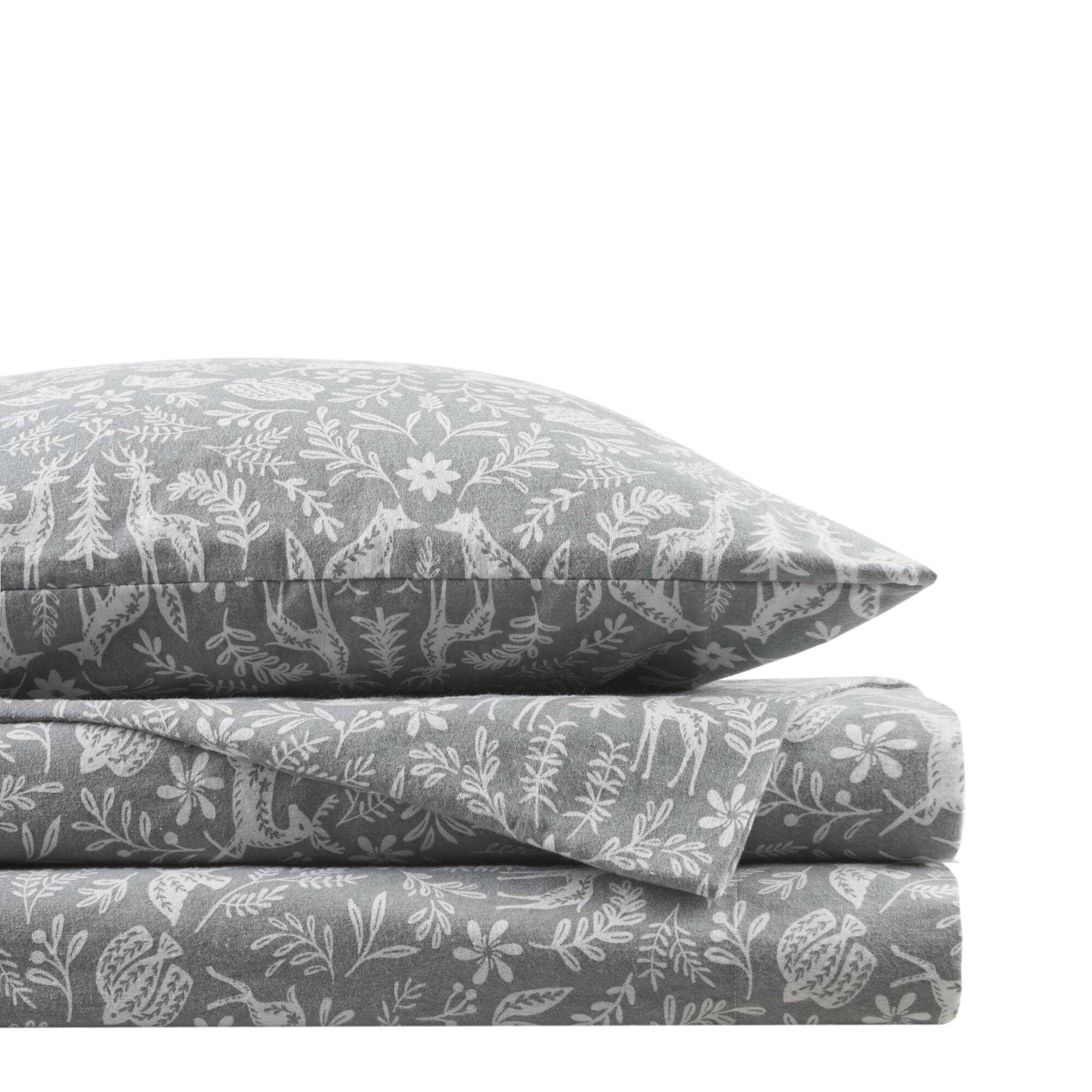 Cozy Cotton Flannel Printed Sheet Set