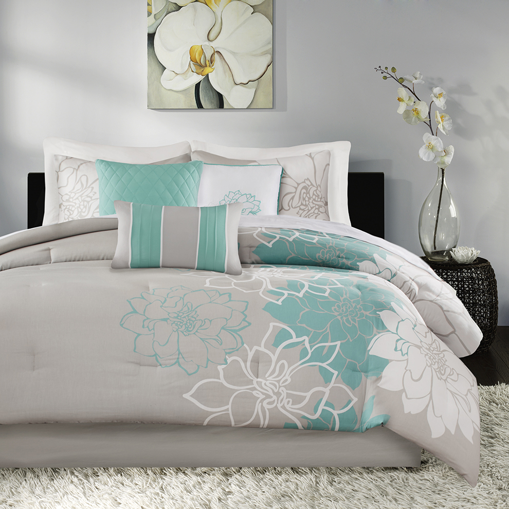 Lola Printed Cotton Sateen Comforter Set
