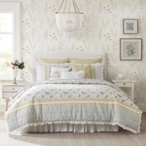 Dawn 9 Piece Cotton Percale Comforter Set from Madison Park in  Yellow. Dawn 9 Piece Cotton Percale Comforter Set from Madison Park in  Yellow. Dawn 9 Piece Cotton Percale Comforter Set from Madison Park in  Yellow. Dawn 9 Piece Cotton Percale Comforter Set from Madison Park in  Yellow. Dawn 9 Piece Cotton Percale Comforter Set from Madison Park in  Yellow.