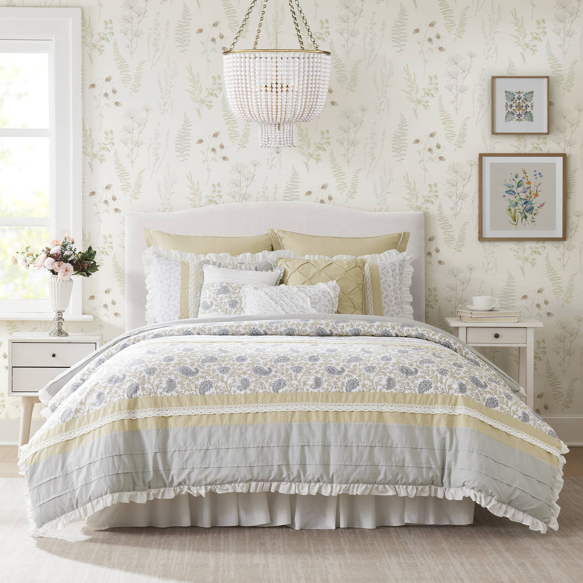 Dawn 9 Piece Cotton Percale Comforter Set