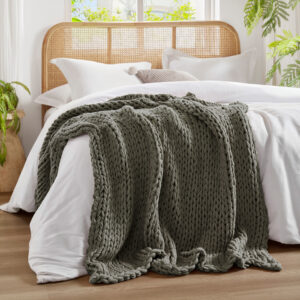 Chunky Double Knit Handmade Throw Blanket from Madison Park in  Charcoal. Chunky Double Knit Handmade Throw Blanket from Madison Park in  Charcoal. Chunky Double Knit Handmade Throw Blanket from Madison Park in  Charcoal. Chunky Double Knit Handmade Throw Blanket from Madison Park in  Charcoal. Chunky Double Knit Handmade Throw Blanket from Madison Park in  Charcoal.