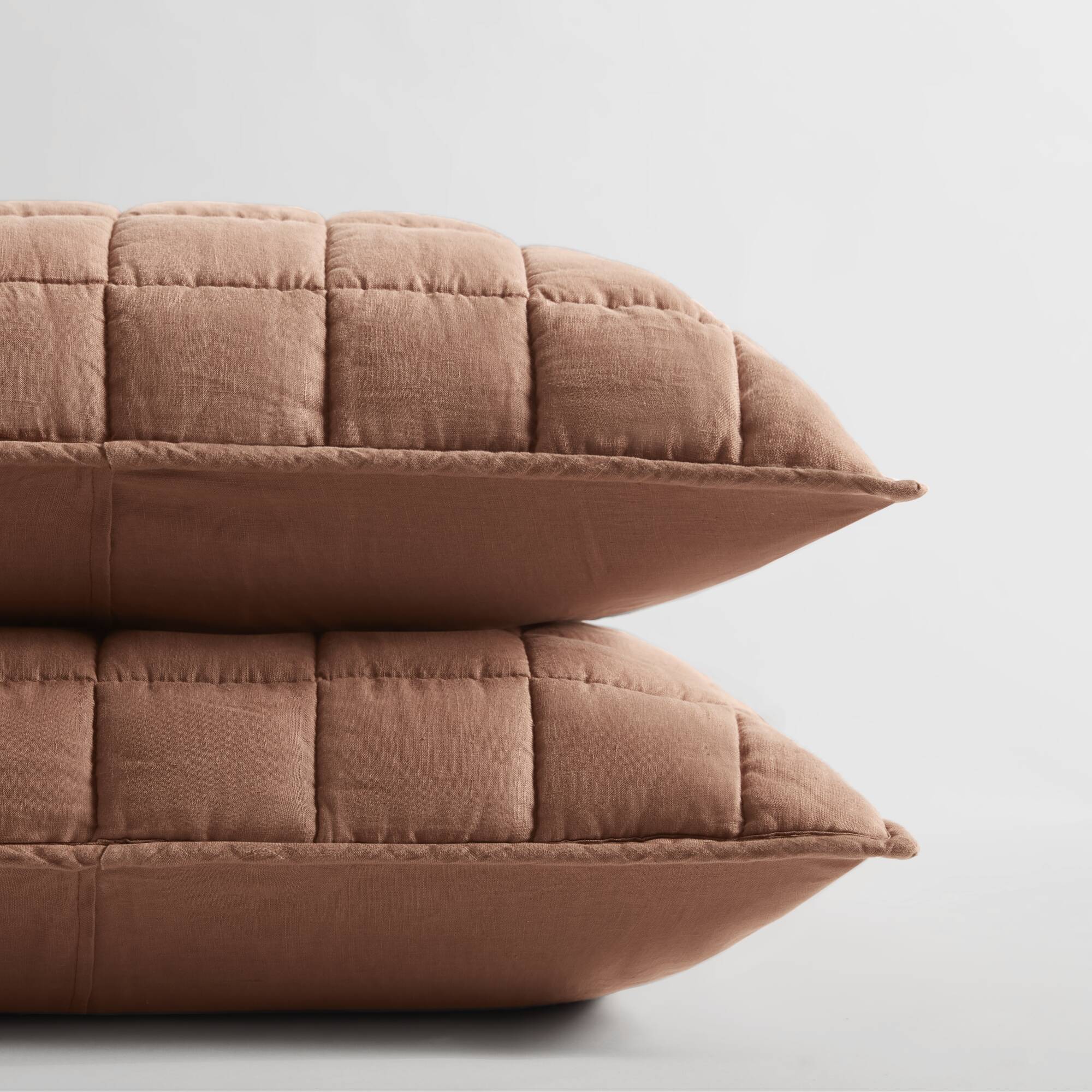 French Flax Linen Garment Washed Quilt Set