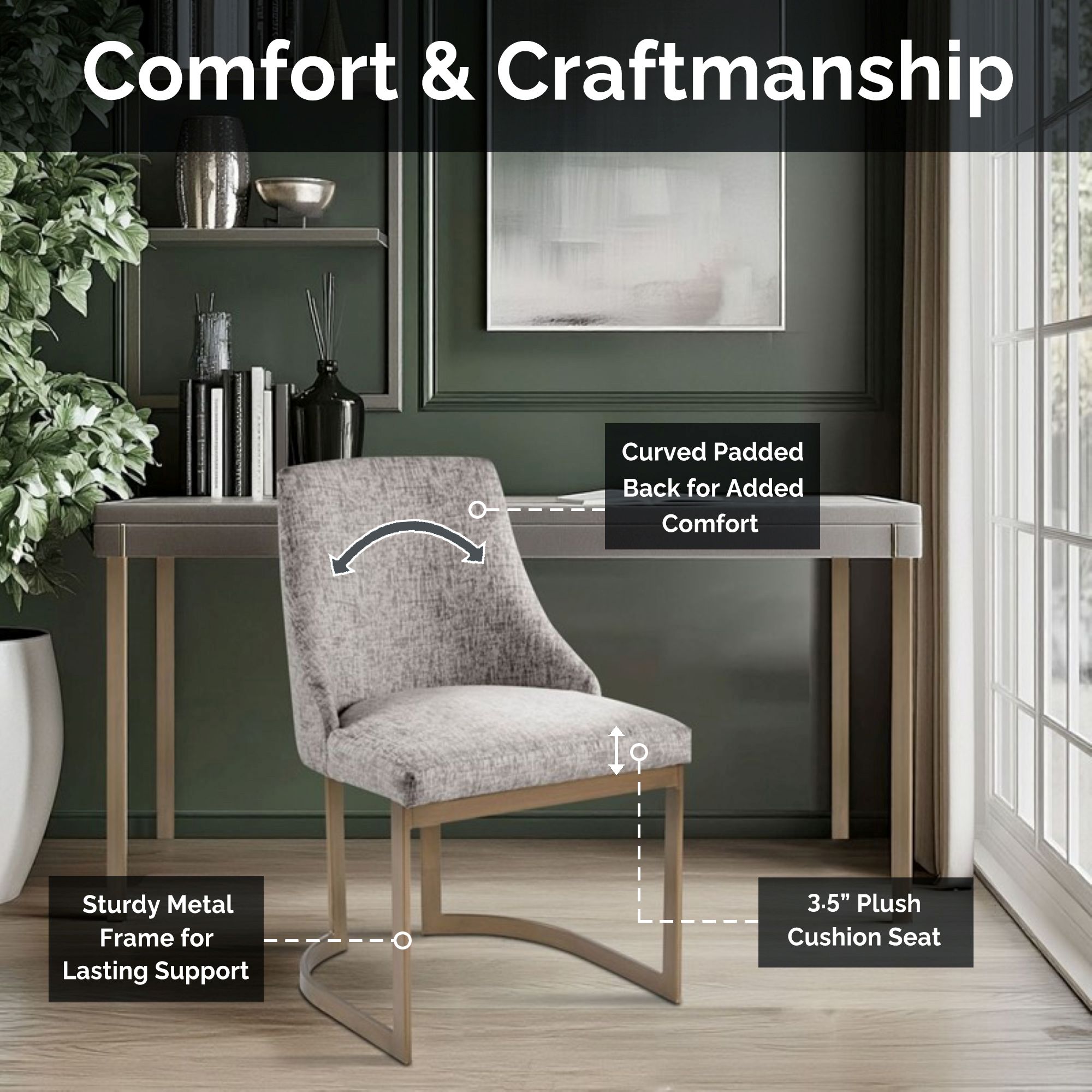 Bryce Upholstered Dining Chair (Set of 2)