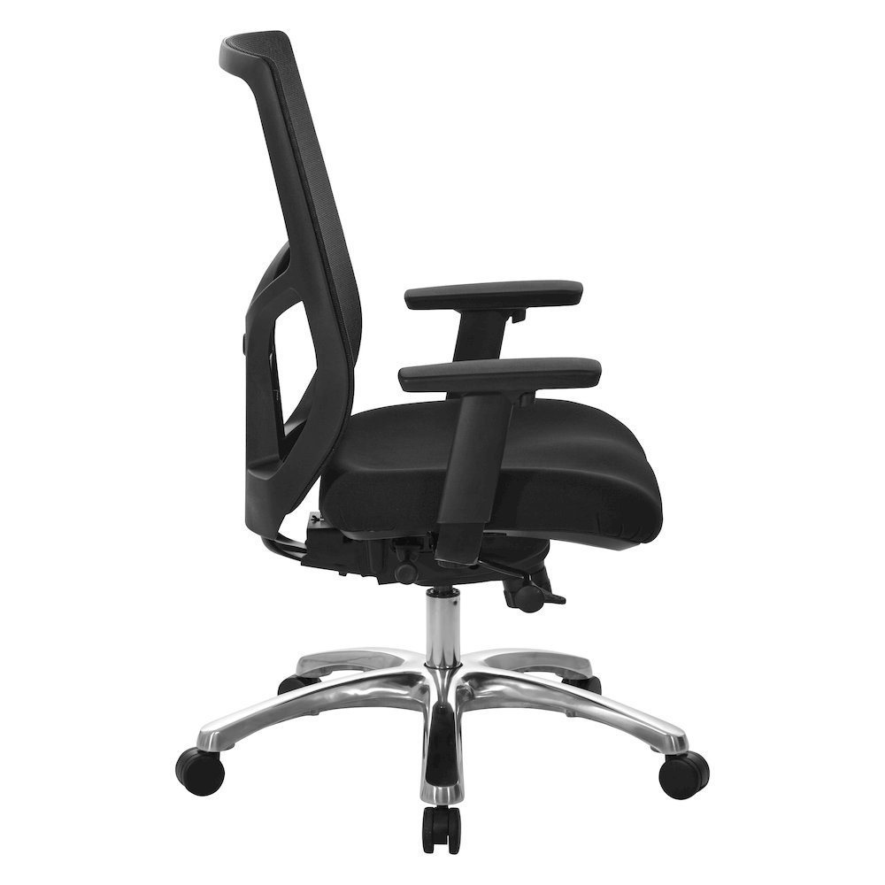 ProGrid Mesh High-Back Chair with 2-Way Adjustable PU-Padded Arms