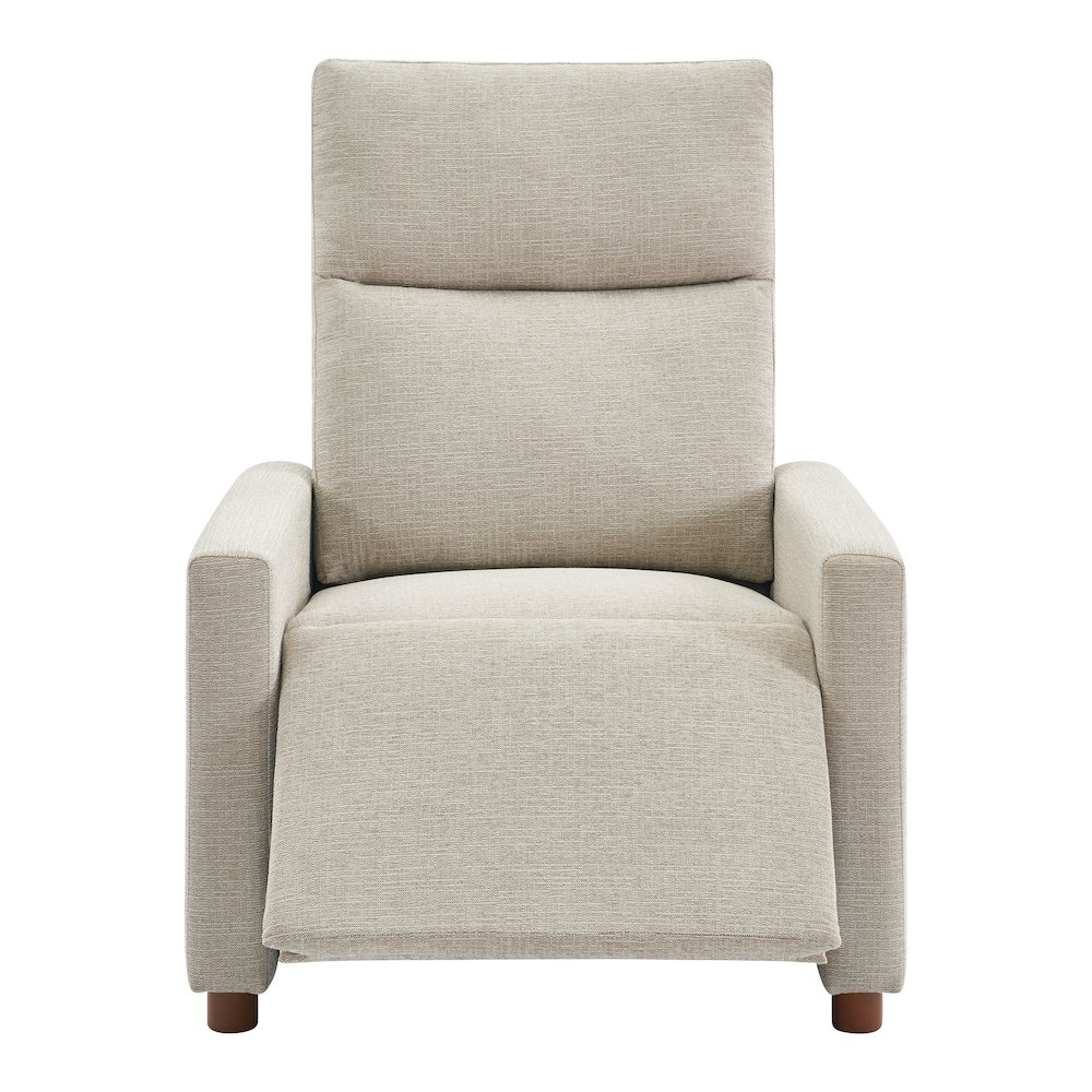 Vincent Pushback Recliner in Linen Fabric