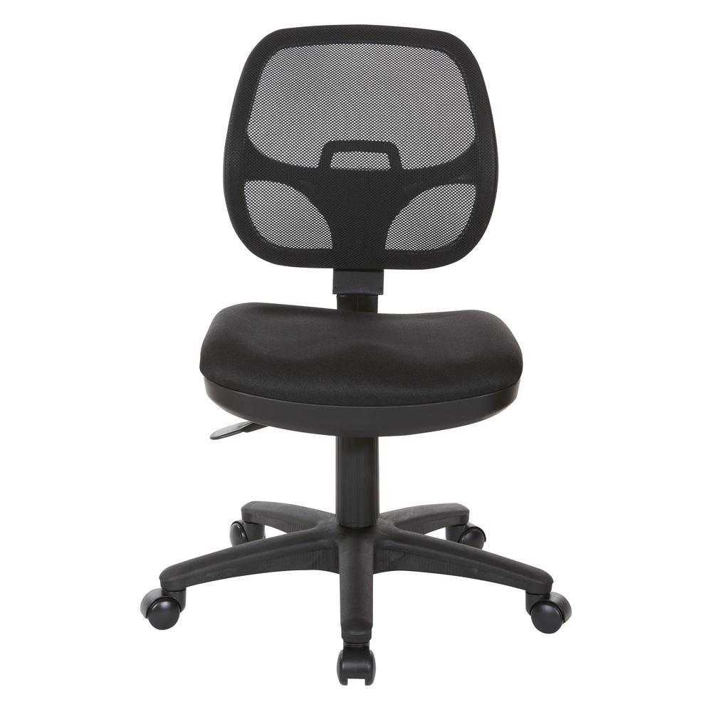 Mesh Screen Back Task Chair with Fabric Seat