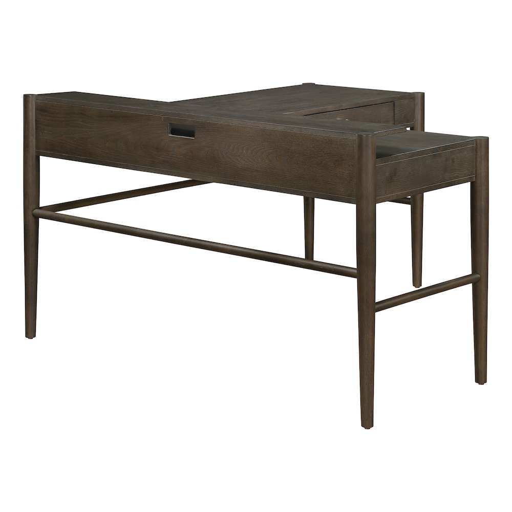 Wembley L-Desk in Burnt Ash Finish