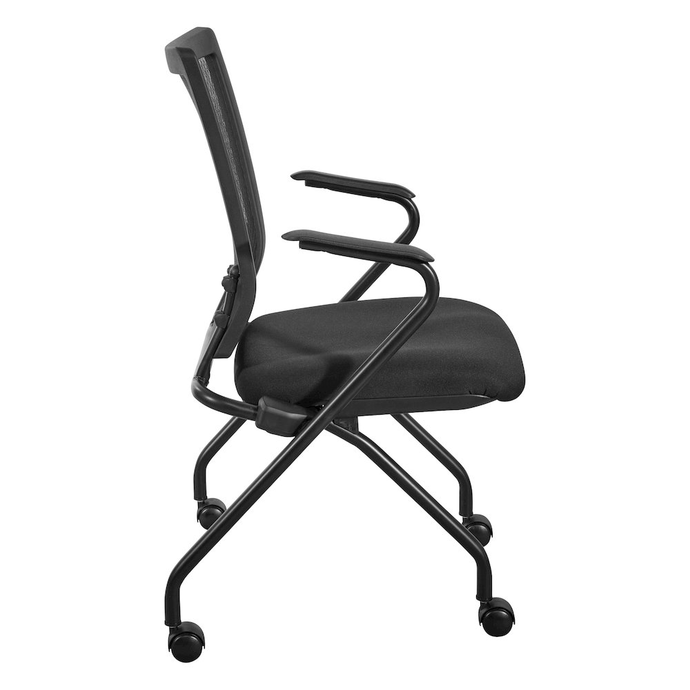 PU Padded Back Soft-Flex Frame with Breathable Progrid Mesh Back Folding Chair