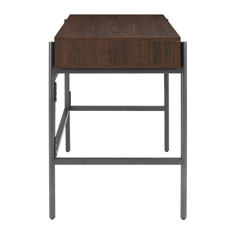 Sedona 46″ Writing Desk with Drawer in Elegant Walnut Finish
