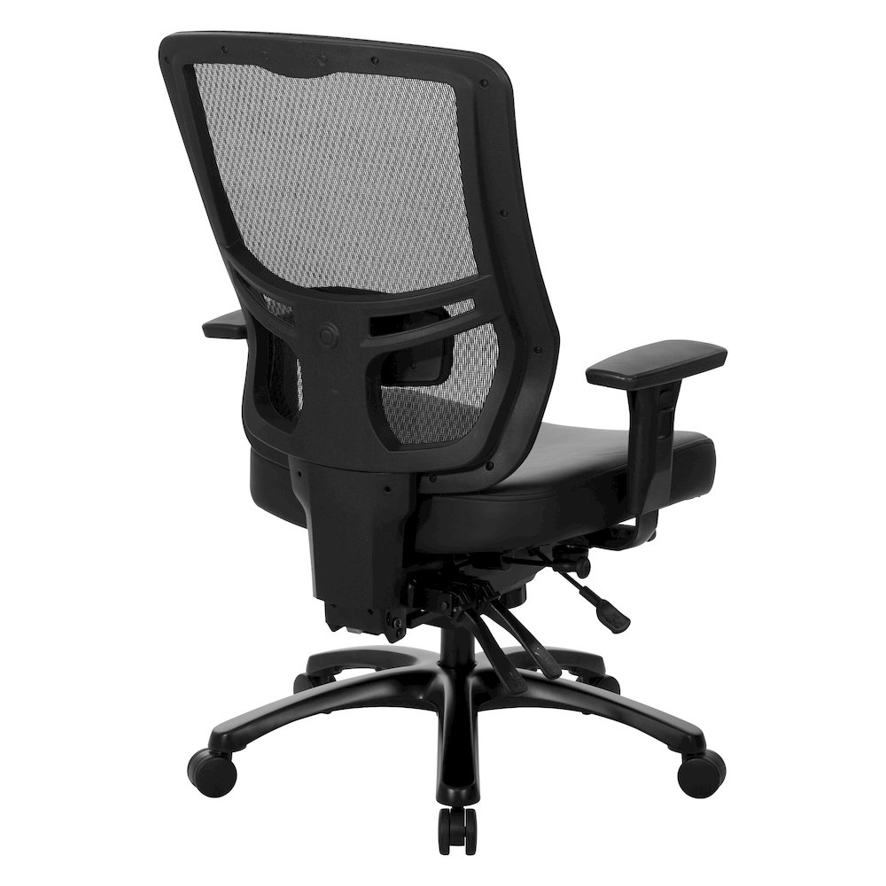 ProGrid Mesh Back Large Occupant Chair with 2-Way Adjustable PU-Padded Arms