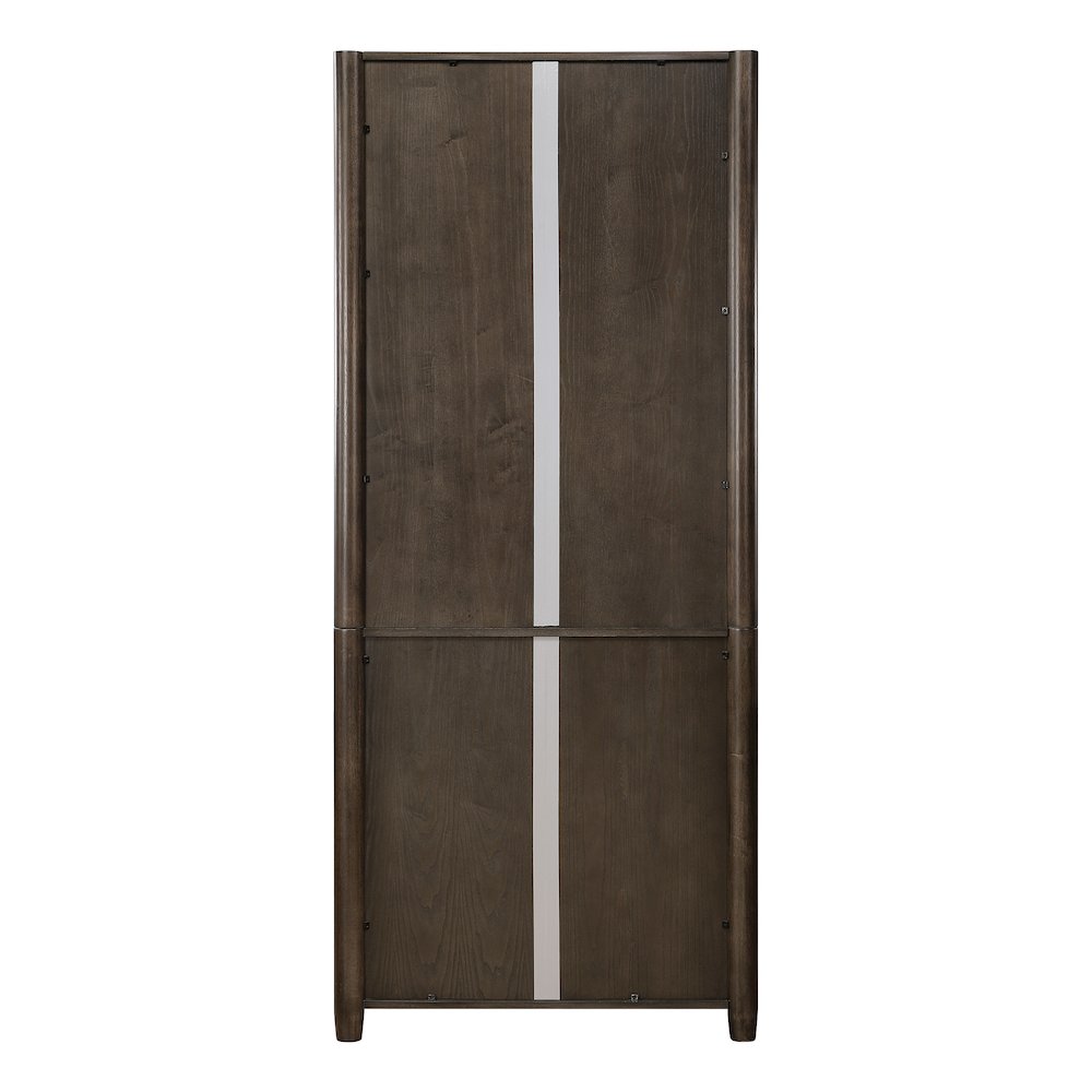Wembley 5-Shelf Bookcase  in Burnt Ash Finish