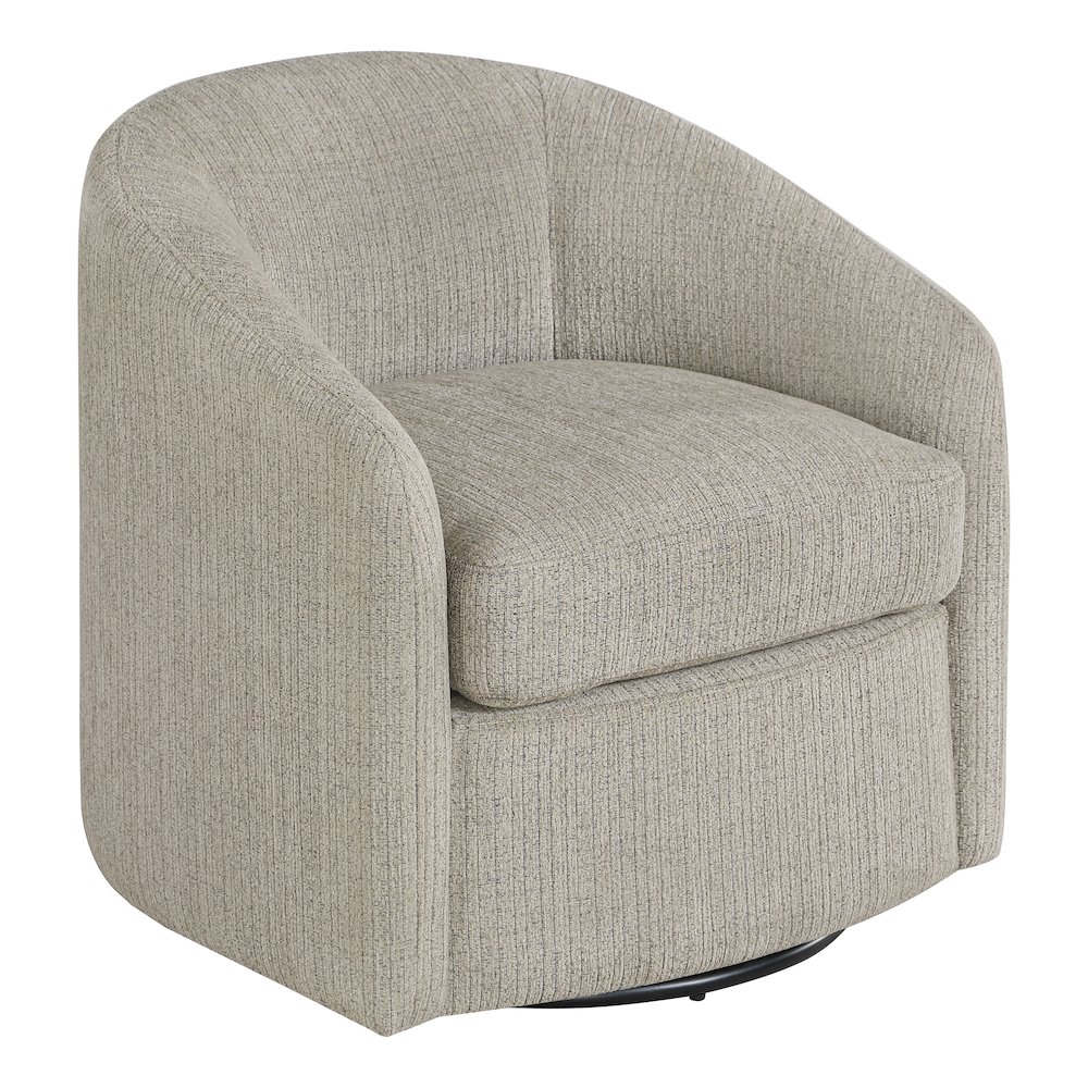 Bella Swivel Chair in Marble Fabric