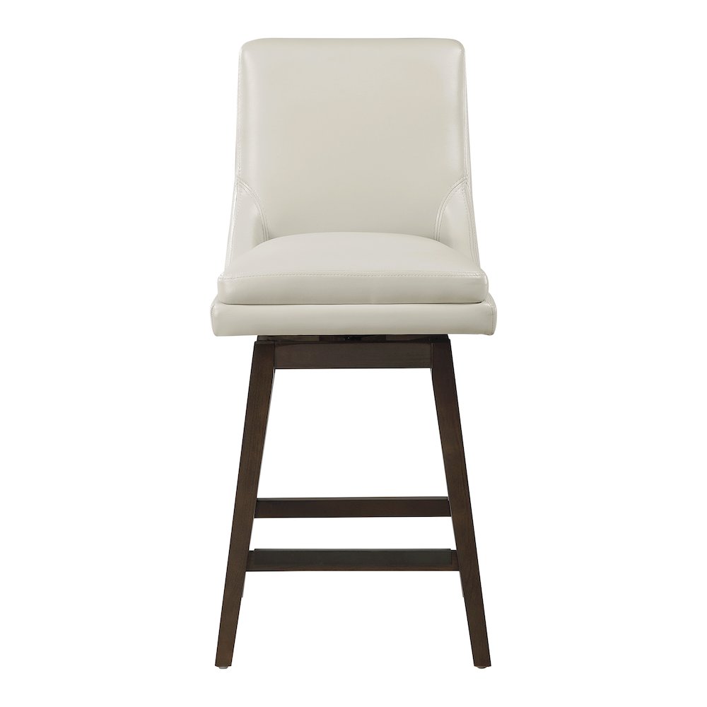 2 Per Carton Chilton 26″ Swivel Counter Stool in Cream Faux Leather
