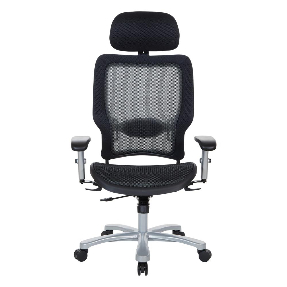 2-Way Adjustable Arms and Aluminum Silver Base