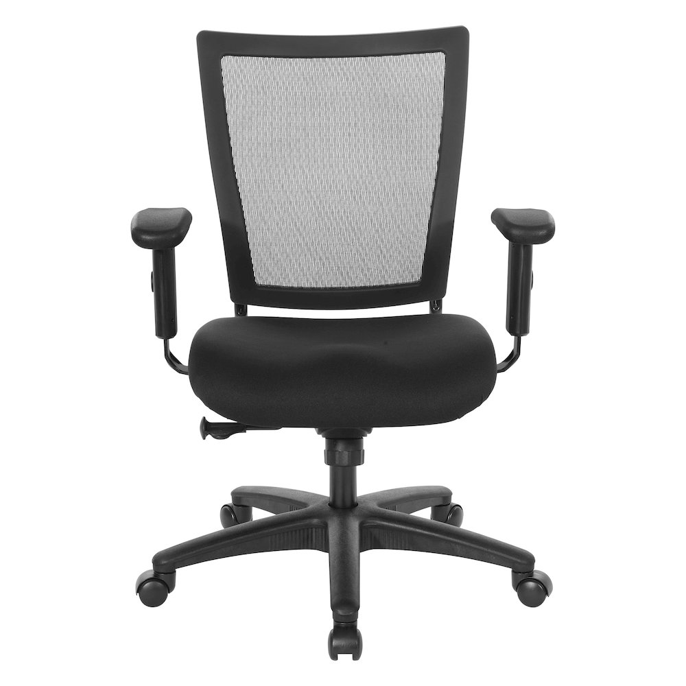 Soft Frame Task Chair Mesh Back in Coal Freeflex Fabric Seat 2 to 1 Mechanism