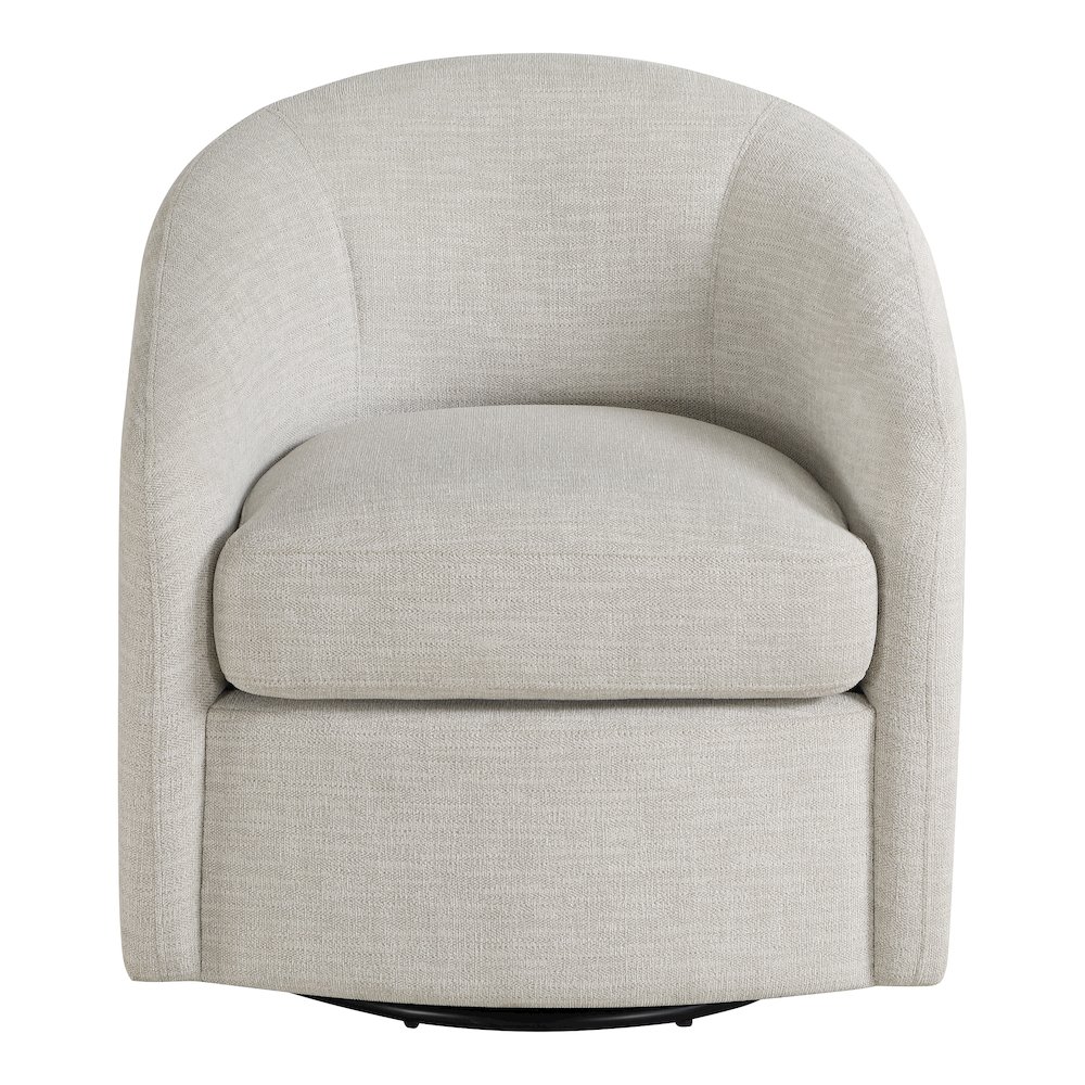 Bella Swivel Chair in Stone Fabric