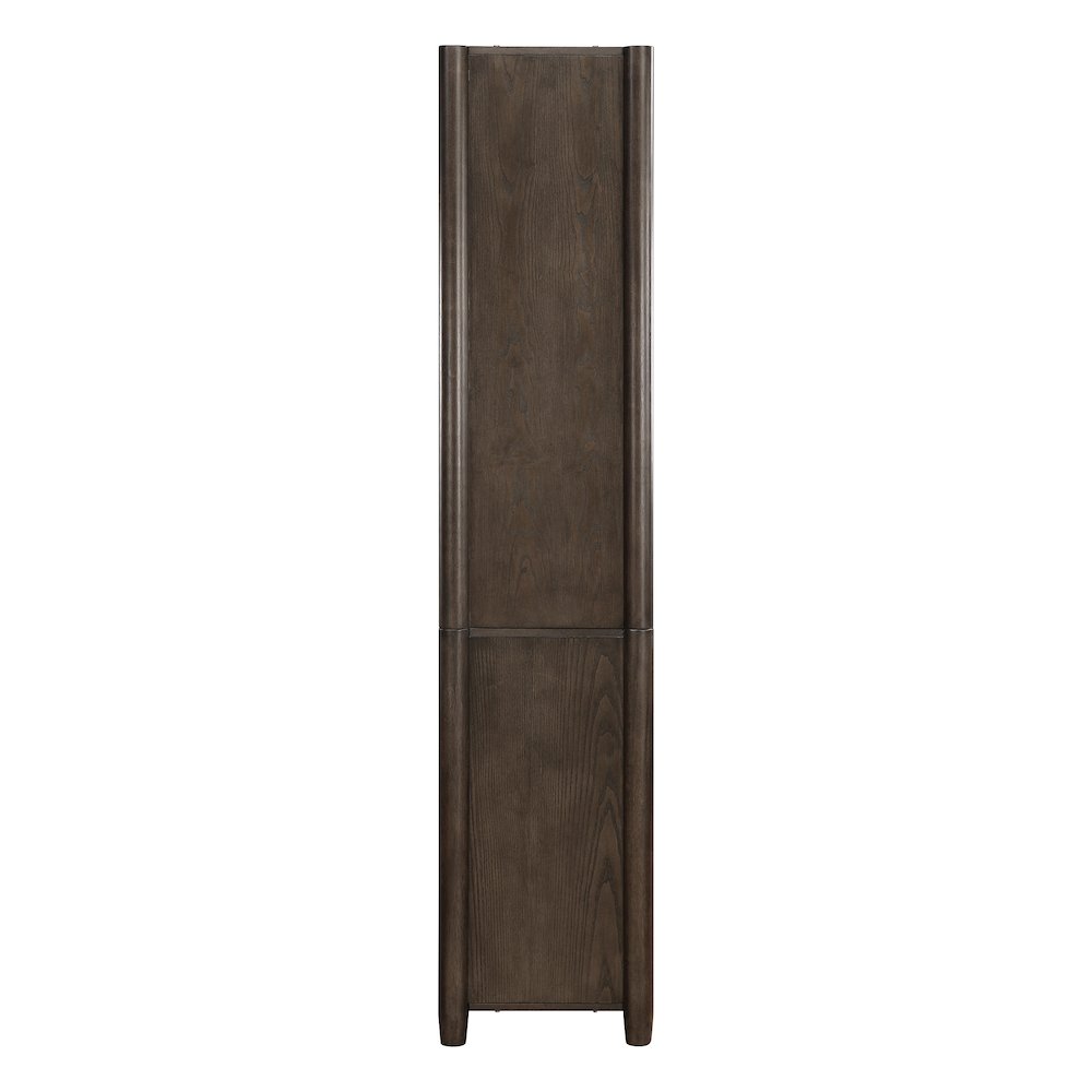 Wembley 5-Shelf Bookcase  in Burnt Ash Finish