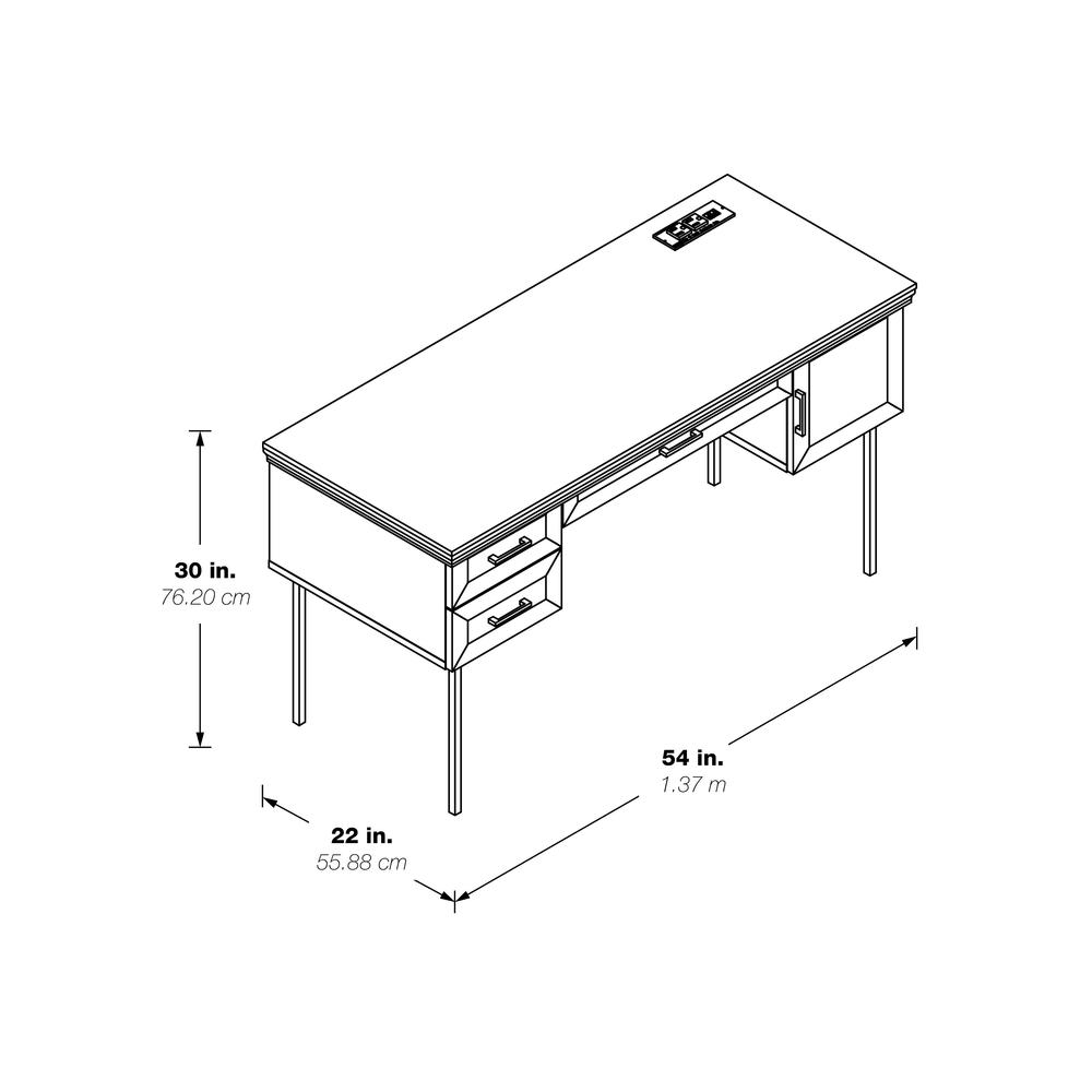 Jefferson Executive Desk W/Power