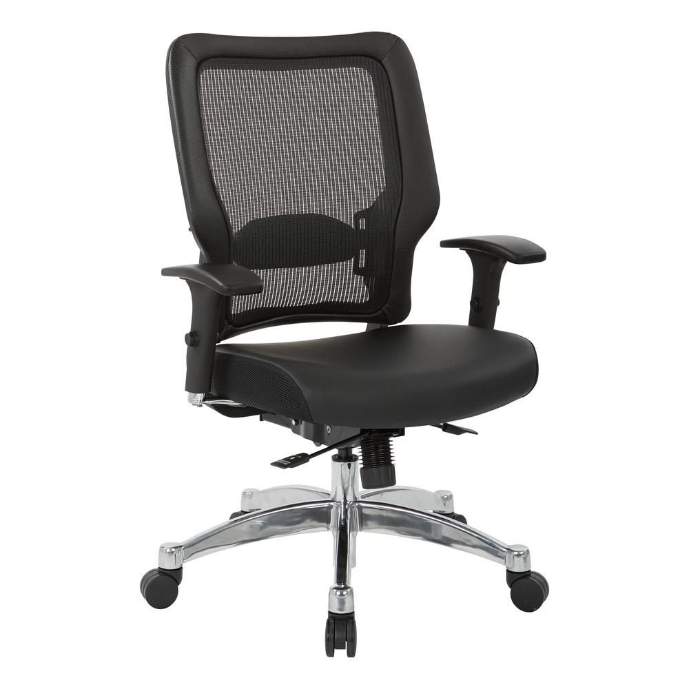 Black Vertical Mesh Back Chair