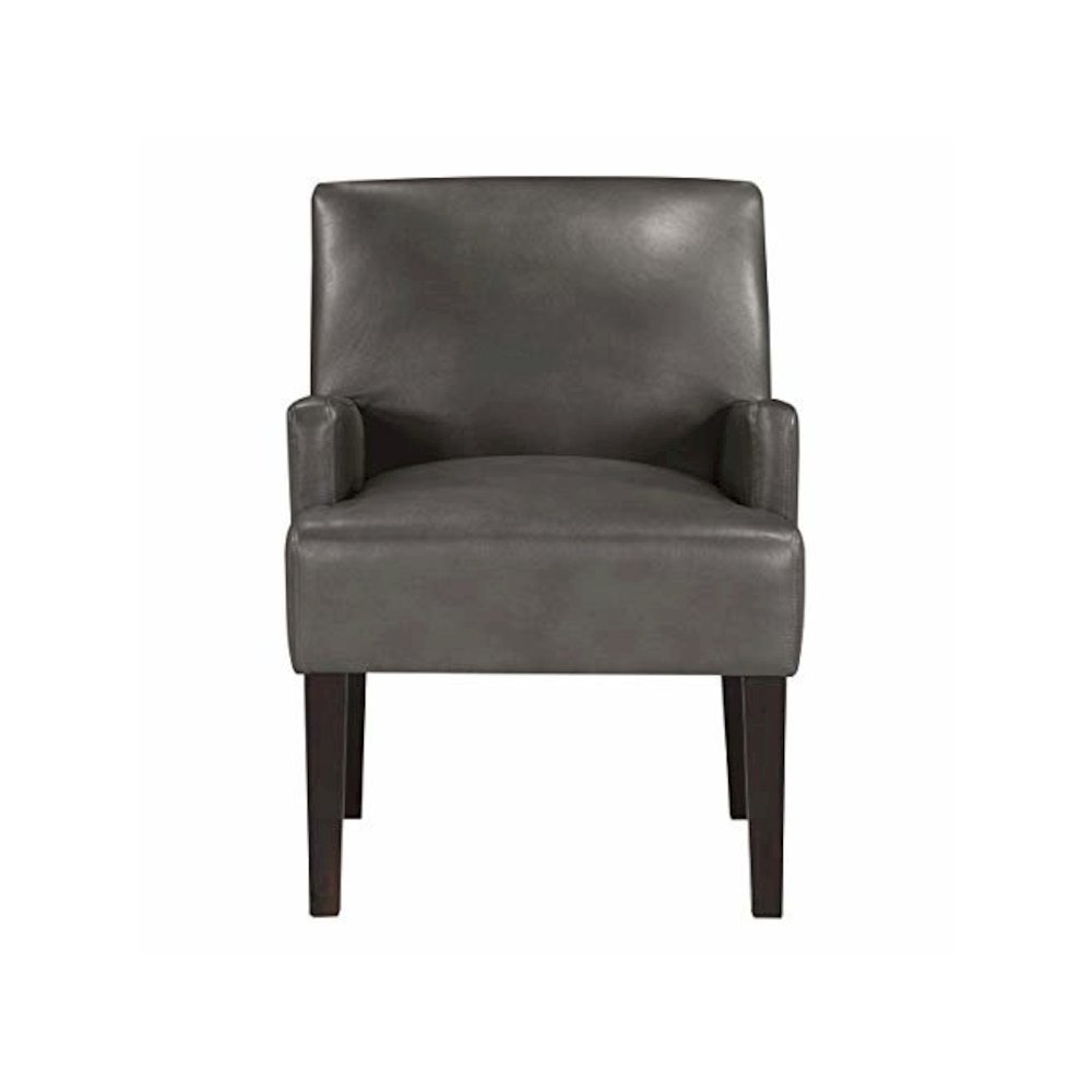 Main Street Guest Chair in Pewter Faux leather