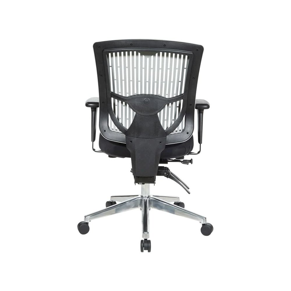 Contoured Grey Plastic Back Manager’s Chair