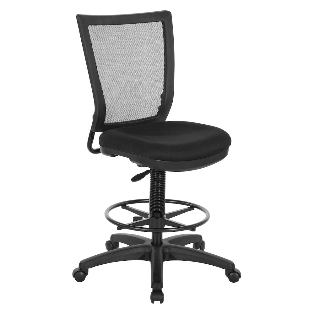 Soft PU Padded Back Frame with Breathable ProGrid Mesh Back Drafting Chair