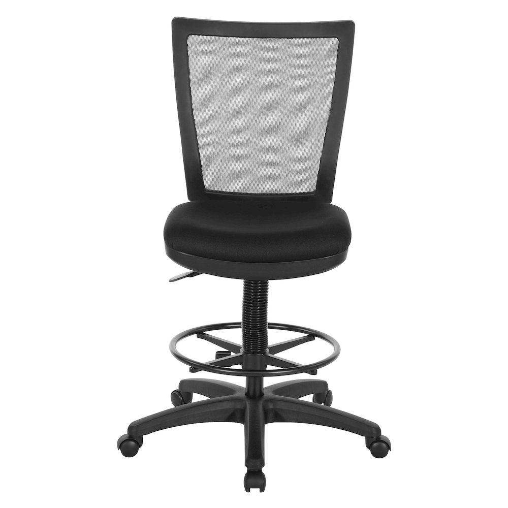 Soft PU Padded Back Frame with Breathable ProGrid Mesh Back Drafting Chair
