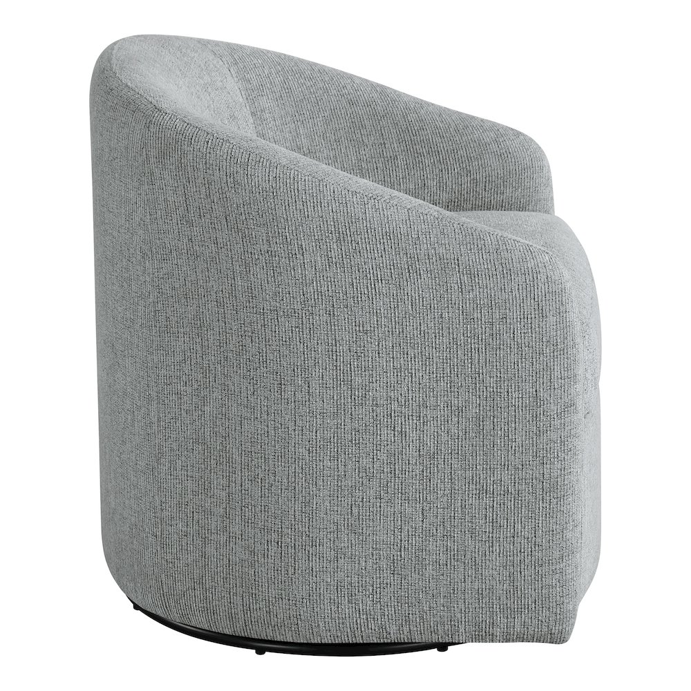 Bella Swivel Chair in Dove Grey Fabric