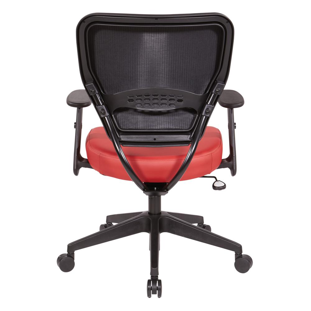 Antimicrobial Dillon Lipstick Seat and Back Task Chair with Adjustable Angled Arms and Nylon Base