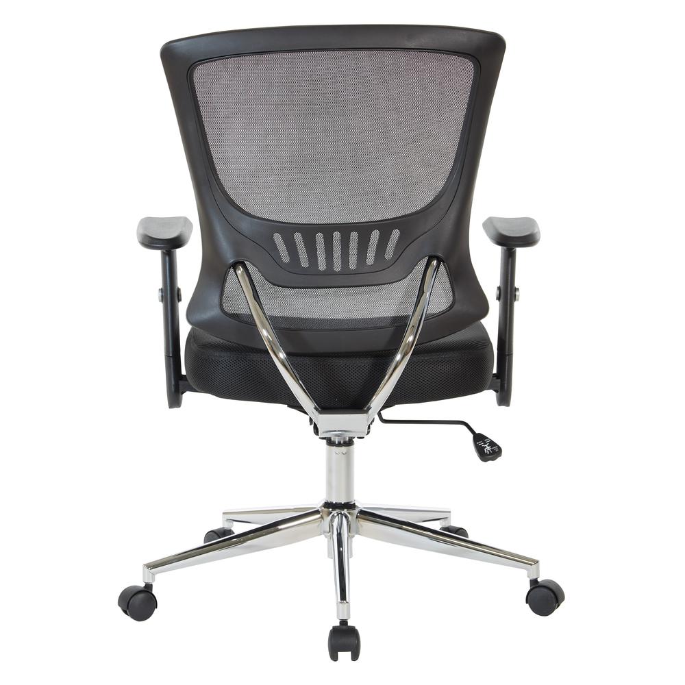 Mesh Back & Seat Locking Tilt Task Chair with Chrome Base