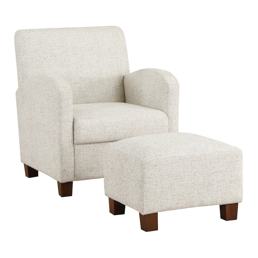 Aiden Chair & Ottoman Faux Leather