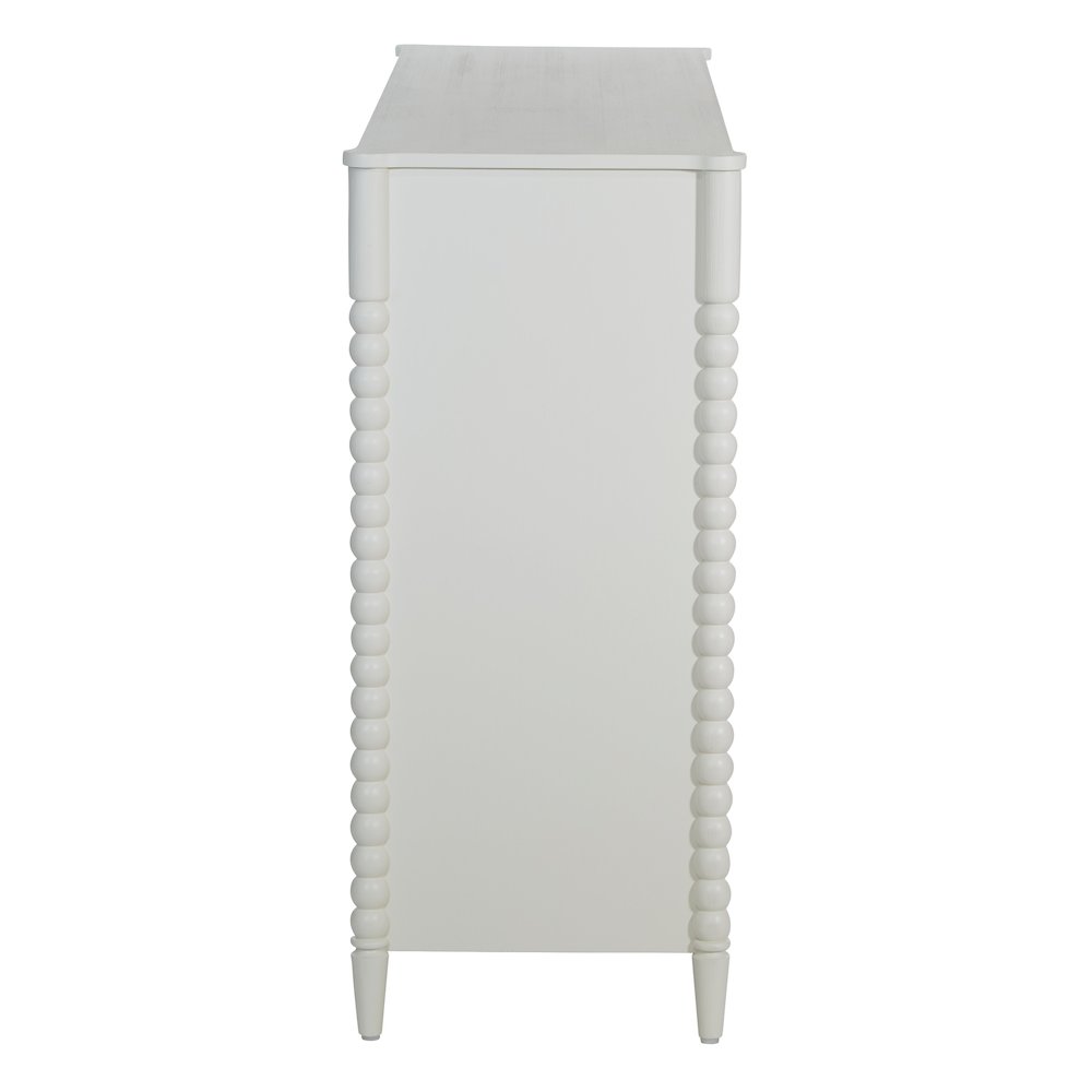 Spindle 8-Drawer Dresser in Sandcastle Antique White Finish