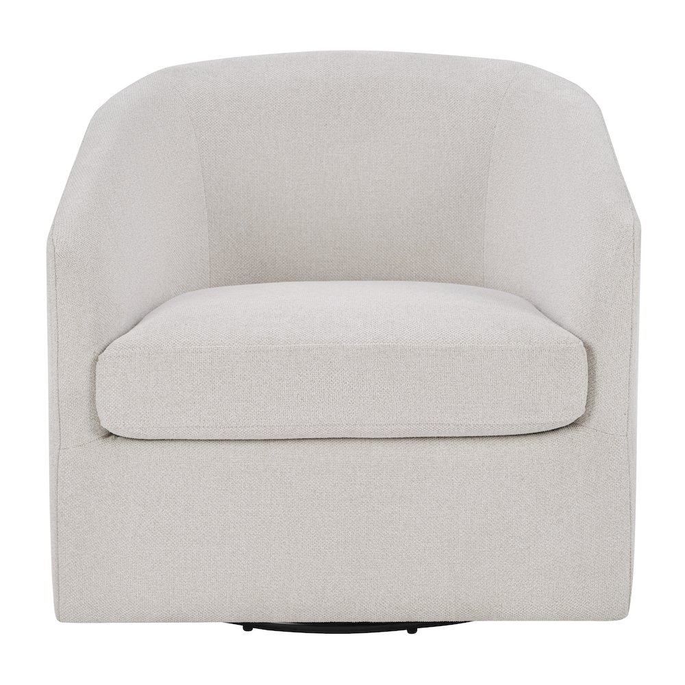 Parker Swivel Tub Chair in Cream Fabric