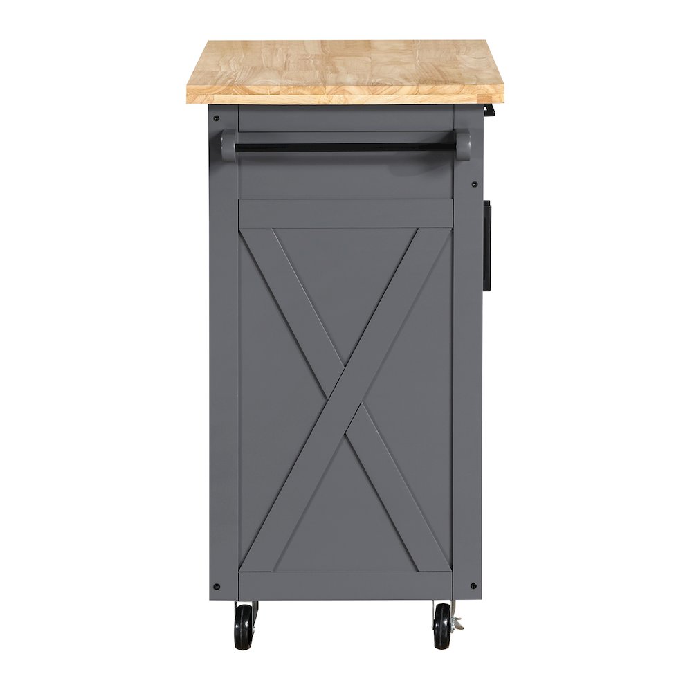 Bolten Kitchen Cart in Grey Finish