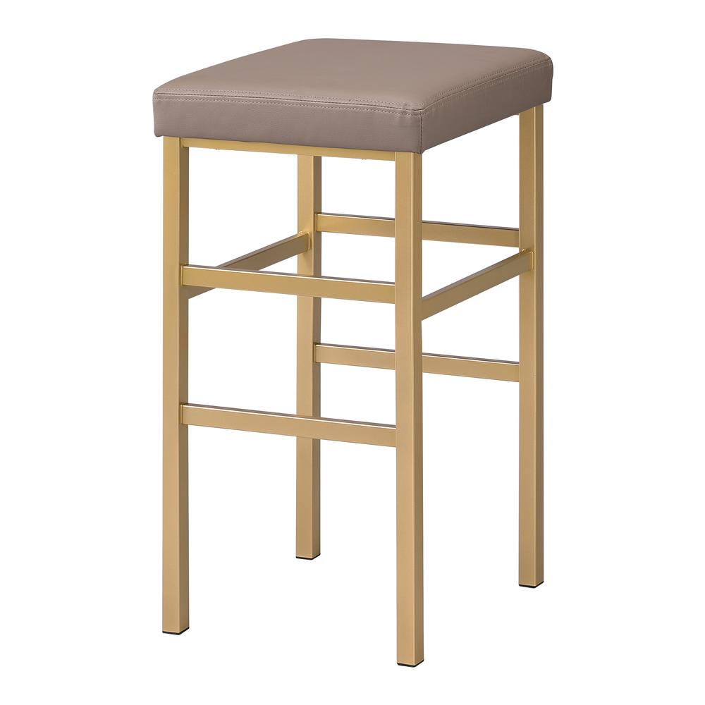 30″ Gold Backless Stool