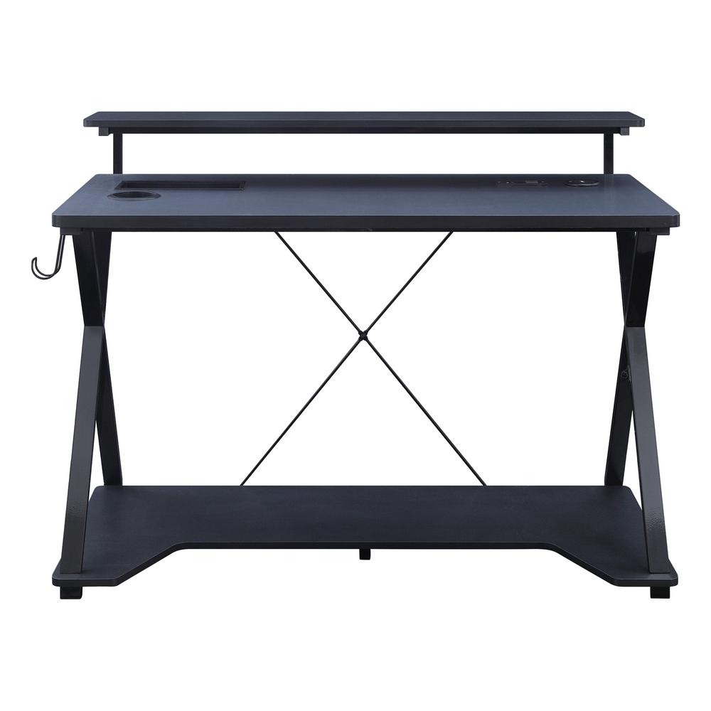 Checkpoint Ghost Battlestation Gaming Desk with RGB LED Lights