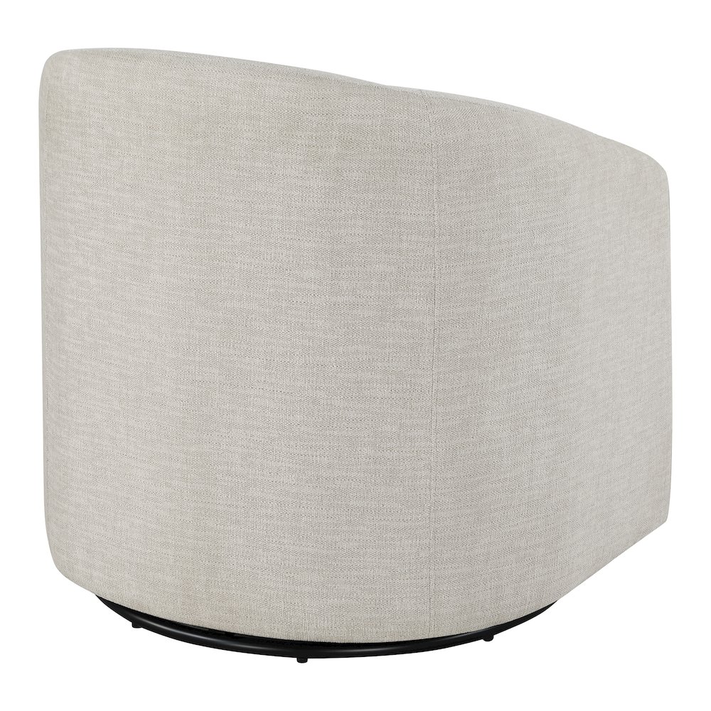 Bella Swivel Chair in Stone Fabric