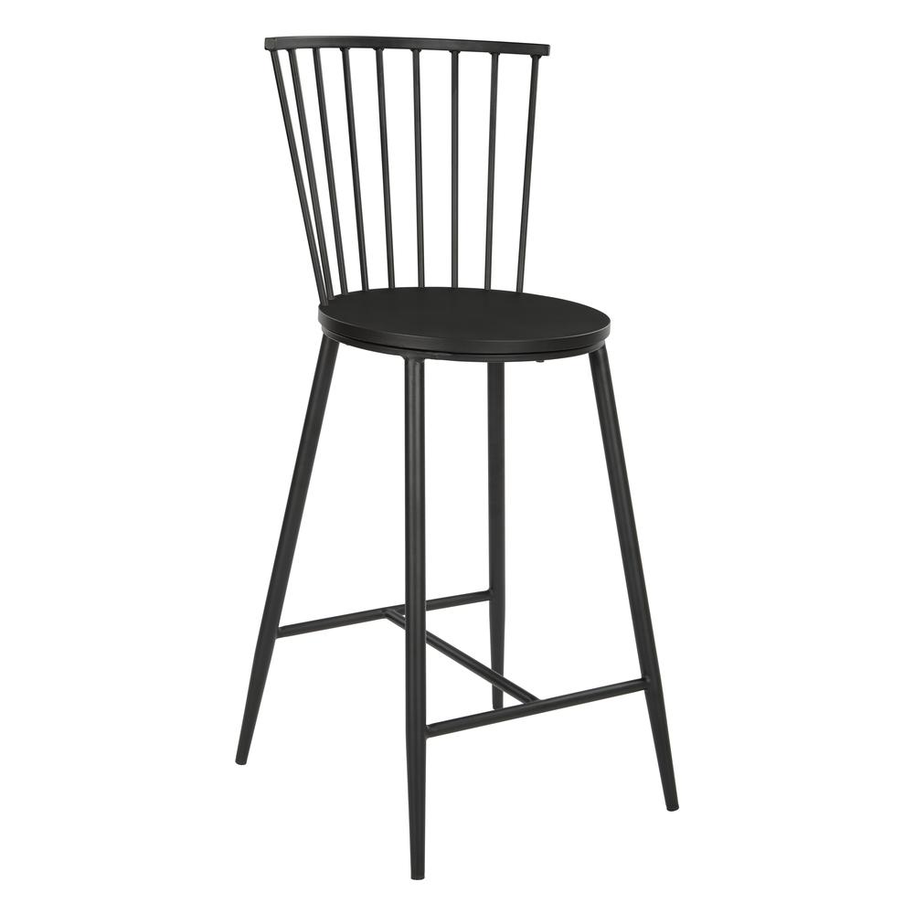 Bryce Counter Stool 26″ with Black Metal Frame