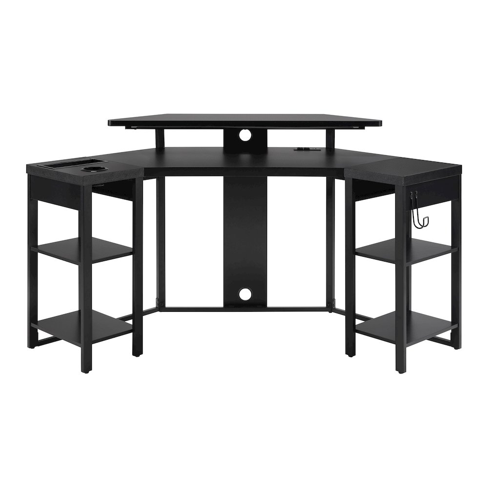 Adaptor Corner Gaming Desk with Large Monitor Shelf