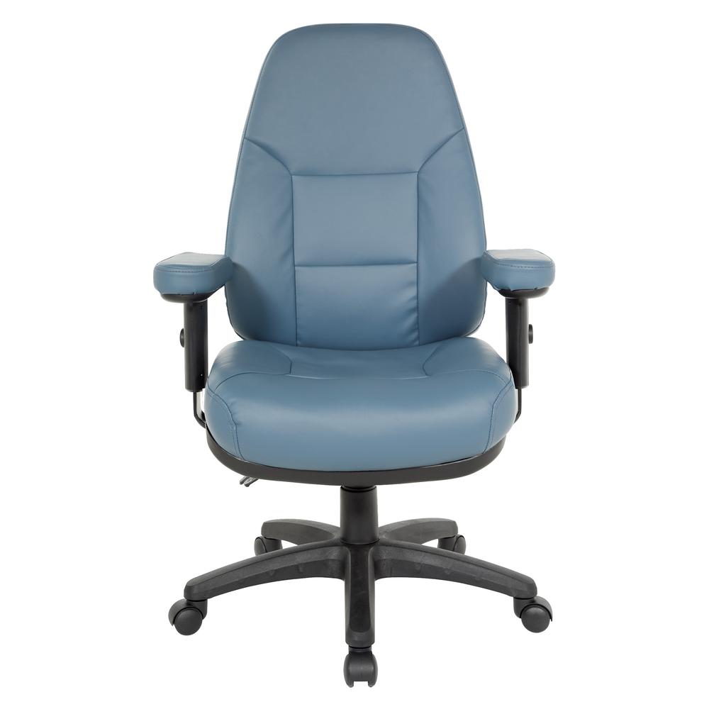 Professional Dual Function Ergonomic High Back Chair in Dillon Blue