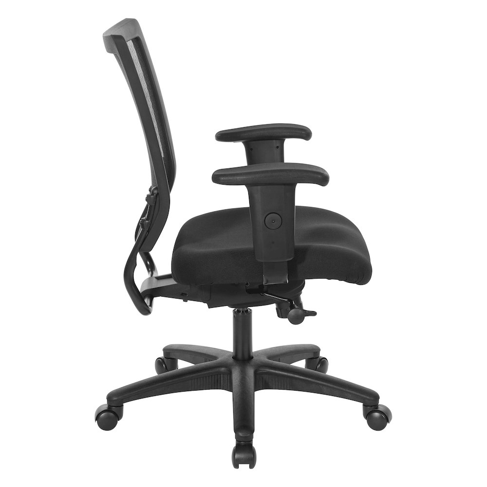 Soft Frame Task Chair Mesh Back in Coal Freeflex Fabric Seat 2 to 1 Mechanism