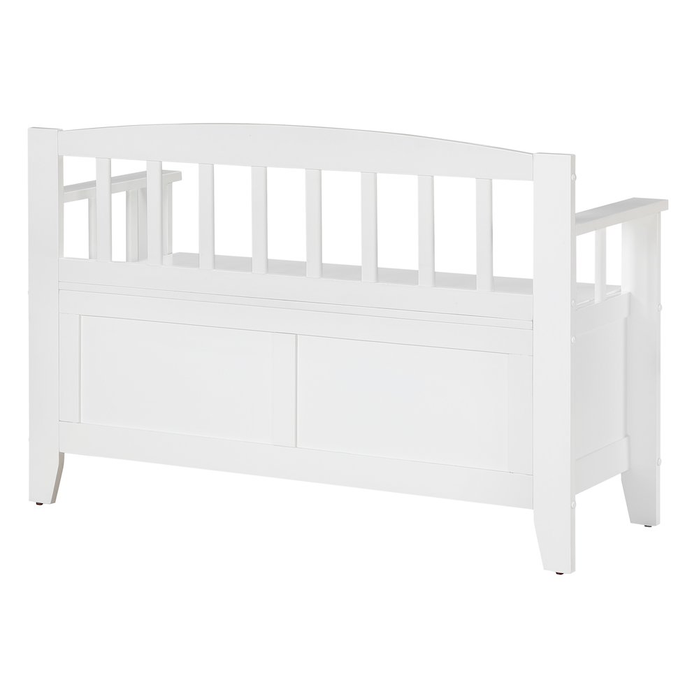 Metro Entry Way Bench with Sierra Snow White finish