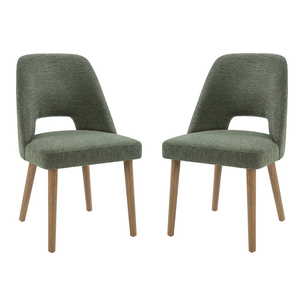 Ralston Dining Chair in Pine Fabric with Medium Oak Legs 2-Pack