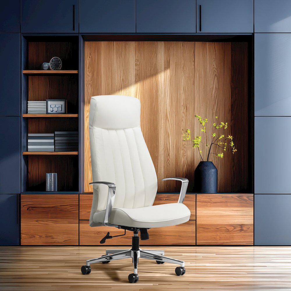 High-Back Ion Technology in Dillon snow Chair with Fixed Padded Aluminum Arms