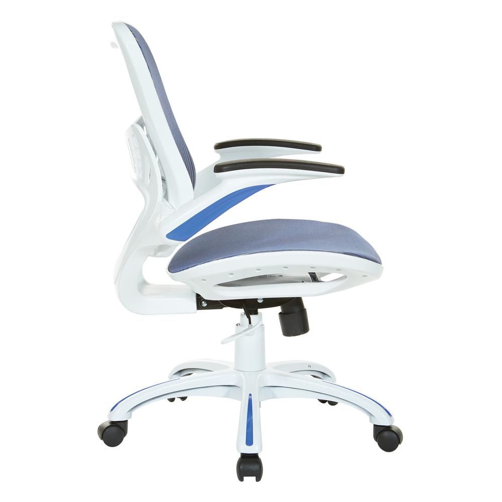 Riley Office Chair with Blue Mesh Seat and Back